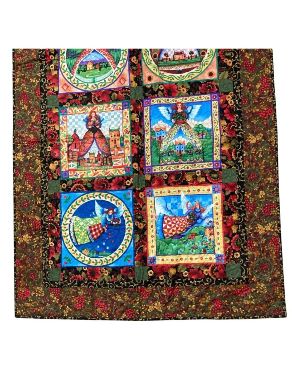 Jim Shore Angels Homemade Lap Throw Wall Quilt 44